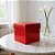Caixa Cubo Para Presente Metalizada com Textura Vermelho 12x12x12cm - 10 unidades - Assk - Rizzo - Imagem 1