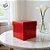 Caixa Cubo Para Presente Metalizada com Textura Vermelho 12x12x12cm - 10 unidades - Assk - Rizzo - Imagem 5