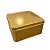 Lata de Metal Quadrada - Dourado - 11,5x11,5x5cm - 1 unidade - Rizzo - Imagem 2