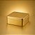 Lata de Metal Quadrada - Dourado - 11,5x11,5x5cm - 1 unidade - Rizzo - Imagem 1