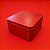 Lata de Metal Quadrada - Vermelho - 11,5x11,5x5cm - 1 unidade - Rizzo - Imagem 1