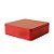 Lata de Metal Quadrada - Vermelho - 19,5x19,5x5,5cm - 1 unidade - Rizzo - Imagem 2
