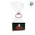 Kit Fundo Retalngular Verde - Feliz natal - 8,5x4,5x5cm - 10 unidades - Cromus - Rizzo - Imagem 3
