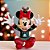 Enfeite de Natal - Minnie Mouse Sentada - 12x12cm - 1 unidade - Disney Original - Rizzo - Imagem 1