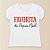 Camiseta Branca Estampada - Favorita Do Papai Noel - Infantil - 1 unidade - Rizzo - Imagem 1