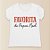 Camiseta Branca Estampada - Favorita Do Papai Noel - Adulto - 1 unidade - Rizzo - Imagem 1