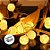 Cordão de LED Bola Barbante Branco Quente com Fio Dourado 20 Leds 110V - 4,5m - 1 unidade - Rizzo - Imagem 2