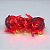 Cordão de LED Pisca Pisca Vermelho com Fio Transparente 100 Leds de 8 Funções - 5m - 1 unidade - Rizzo - Imagem 1