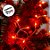 Cordão de LED Pisca Pisca Vermelho com Fio Transparente 100 Leds de 8 Funções - 5m - 1 unidade - Rizzo - Imagem 2
