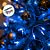 Cordão de LED Pisca Pisca Luz Azul com Fio Transparente 100 Leds de 8 Funções - 10m - 1 unidade - Rizzo - Imagem 2