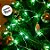 Cordão de LED Pisca Pisca Luz Verde com Fio Transparente 100 Leds de 8 Funções - 10m - 1 unidade - Rizzo - Imagem 2