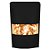 Saco de Papel Preto com Visor Stand Up Pouch Zip 20x30x5cm - Hermético e Impermeável Dentro e Fora - 50 un - Rizzo - Imagem 1