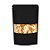 Saco de Papel Preto com Visor Stand Up Pouch Zip 15x22x4cm - Hermético e Impermeável Dentro e Fora - 50 un - Rizzo - Imagem 1