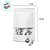 Saco de Papel Branco com Visor Stand Up Pouch Zip 9x14x3cm - Fecho Hermético Impermeável por dentro - 50 unidades - Rizz - Imagem 2