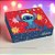 Caixa Retangular para Presente - Tampa/Fundo New - Stitch Aloha - P 17x13,5x4,5 - 1 unidade - Disney Original - Rizzo - Imagem 1