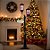 Cenário de Natal - Poste Iluminado com Led - Família Boneco de Neve e Casinha com Papai Noel - 2m - 1 unidade - Rizzo - Imagem 1