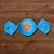 Papel Chumbo 14,5x15,5cm - Sorriso Azul - 100 unidades - Cromus - Rizzo - Imagem 1