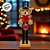 Soldado de Chumbo Urso de Madeira com Bateria - 36cm - Vermelho e Preto - 1 unidade - Rizzo - Imagem 8