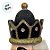 Soldado de Chumbo de Madeira com Lança - 38cm - Preto e Dourado - 1 unidade - Rizzo - Imagem 4