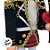 Soldado de Chumbo de Madeira com Gaita de Fole- 30cm - Preto e Dourado - 1 unidade - Rizzo - Imagem 5