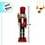 Soldado de Chumbo de Madeira com Lança - 30cm - Vermelho e Verde - 1 unidade - Rizzo - Imagem 2