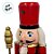 Soldado de Chumbo de Madeira com Lança - 30cm - Vermelho e Verde - 1 unidade - Rizzo - Imagem 3