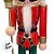 Soldado de Chumbo de Madeira com Lança - 30cm - Vermelho e Verde - 1 unidade - Rizzo - Imagem 4