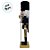 Soldado de Chumbo de Madeira com Lança - 30cm - Preto e Dourado - 1 unidade - Rizzo - Imagem 8