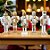 Kit Boneco Soldado Quebra Nozes de Madeira - Branco e Dourado - 12,5cm  - 5 unidades - Rizzo - Imagem 1