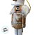 Kit Boneco Soldado Quebra Nozes de Madeira - Branco e Dourado - 12,5cm  - 5 unidades - Rizzo - Imagem 8