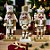 Kit Boneco Soldado Quebra Nozes de Madeira - Branco e Dourado - 15,5cm - 3 unidades - Rizzo - Imagem 1