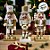 Kit Boneco Soldado Quebra Nozes de Madeira - Branco e Dourado - 15,5cm - 3 unidades - Rizzo - Imagem 9