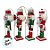 Kit Boneco Soldado Quebra Nozes de Madeira - Vermelho e Verde - 12cm  - 4 unidades - Rizzo - Imagem 3