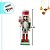 Kit Boneco Soldado Quebra Nozes de Madeira - Vermelho e Verde - 12cm  - 4 unidades - Rizzo - Imagem 4