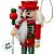 Kit Boneco Soldado Quebra Nozes de Madeira - Vermelho e Verde - 12cm  - 4 unidades - Rizzo - Imagem 6