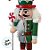 Kit Boneco Soldado Quebra Nozes de Madeira - Vermelho e Verde - 12cm  - 4 unidades - Rizzo - Imagem 7