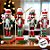 Kit Boneco Soldado Quebra Nozes de Madeira - Vermelho e Verde - 12cm  - 4 unidades - Rizzo - Imagem 9