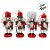 Kit Boneco Soldado Quebra Nozes de Madeira - Vermelho e Verde - 10cm  - 4 unidades - Rizzo - Imagem 2