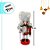 Kit Boneco Soldado Quebra Nozes de Madeira - Vermelho e Verde - 10cm  - 4 unidades - Rizzo - Imagem 3