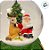 Enfeite Decorativo de Natal - Globo de Natal Decorativo - Papai Noel e Rena - Caixa Musical - 15x10,5x10,5cm - 1 unidade - Imagem 6