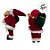 Papai Noel Decorativo em Pé com Saco de Presentes e Urso - Vermelho e Dourado - 30cm - 1 unidade - Rizzo - Imagem 6