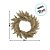 Guirlanda de Natal - Branco Com Glitter Dourado-  34x34cm - 1 unidade - Cromus - Rizzo - Imagem 3