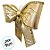 Laço Decorativo Lamê Dourado e Galão GG - 45x50x9,5cm - 1 unidade - Rizzo - Imagem 4