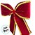 Laço Decorativo de Veludo Vermelho e Galão G - 31x39x7cm - 1 unidade - Rizzo - Imagem 4