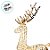Enfeite Decorativo de Natal - Rena de Metal Gigante com Led - Ouro - 185x36x86cm - 1 unidade - Cromus - Rizzo - Imagem 2