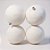 Bolas de Natal - Branca com Textura - 10cm - 4 unidades - Cromus - Rizzo - Imagem 1