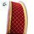 Fita Aramada Decorativa de Natal Profissional - Vermelho Com Borda Ouro - 91,4m - 1 unidade - Cromus - Rizzo - Imagem 3