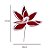 Poinsétia Decorativa - Veludo Vermelho e Branco - 41x33x13cm - 1 unidade - Cromus - Rizzo - Imagem 3