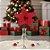 Poinsétia Decorativa - Veludo Vermelho Com Glitter - Vermelho - 41x26x9cm - 1 unidade - Cromus - Rizzo - Imagem 1