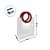 Sacola Transparente Fosca PVC com Alça Redonda de Couro Marsala - 18,5x16x8cm  - 10 unidades - Rizzo - Imagem 3